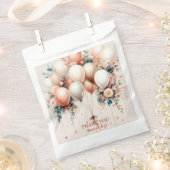 Party Kleurrijke Witte Perzik Bloemen Ballonnen El Bedankzakje (Geknipt)