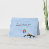 Party Komodo Dragon Happy Birthday Kaart (Achterkant)