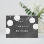 Party Lantern on Chalk RSVP (Staand voorkant)