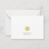 Party Lemur Notitiekaartje (Achterkant)