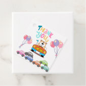 Party levert auto's bedankjes labels (In situ)