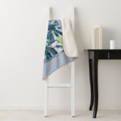 Party Lights Cocktails Disco Ball Palms op Blauw Sherpa Deken (In situ)