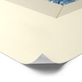 Party Lights Cocktails Disco Ball Palms op Geel Poster (Hoek)