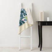 Party Lights Cocktails Disco Ball Palms op Geel Sherpa Deken (In situ)