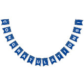 Party Lights Gefeliciteerd met Blue Vlaggetjes (Alle)