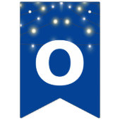 Party Lights Gefeliciteerd met Blue Vlaggetjes (Tweede vlag)