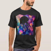 Party Like A Jellyfish Silhouette Aangepaste Manne T-shirt (Voorkant)