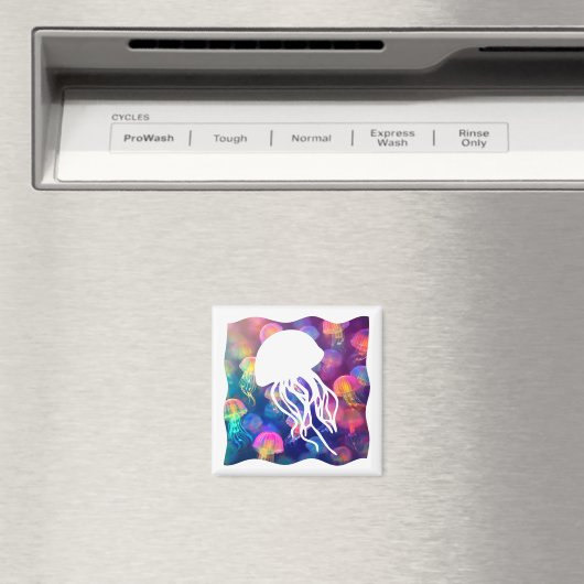 Party Like A Jellyfish Silhouette  Magneet (Insitu (Vaatwasser))