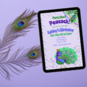 Party Like A Peacock Birthday Kaart