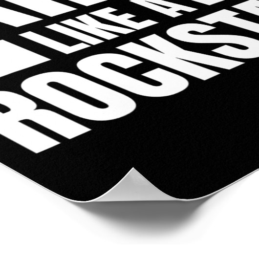 Party Like A Rockstar beroemd gemaakt door Funny M Poster (Hoek)