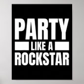 Party Like A Rockstar beroemd gemaakt door Funny M Poster (Voorkant)