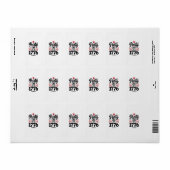 Party Like It’s 1776 | Funny 4th of July USA Tee Etiket (Full Sheet)