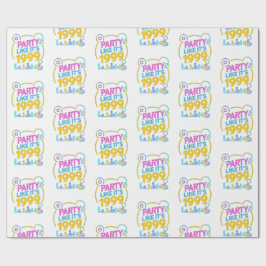 Party Like It’s 1999®™ – Neon Soundtrack Cadeaupapier