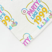 Party Like It’s 1999®™ – Neon Soundtrack Fleece Deken (Hoek)