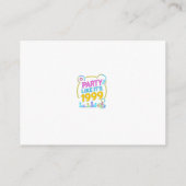 Party Like It’s 1999®™ – Neon Soundtrack  Informatiekaartje (Achterkant)