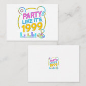 Party Like It’s 1999®™ – Neon Soundtrack  Informatiekaartje (Voorkant / Achterkant)