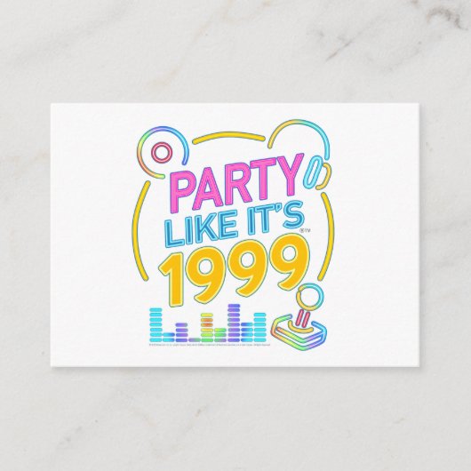 Party Like It’s 1999®™ – Neon Soundtrack  Informatiekaartje (Voorkant)