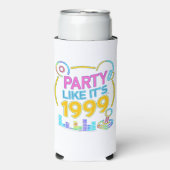 Party Like It’s 1999®™ – Neon Soundtrack Seltzer Blikjeskoeler (Seltzer Voorkant)