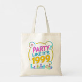 Party Like It’s 1999®™ – Neon Soundtrack Tote Bag (Achterkant)