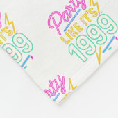 Party Like It’s 1999®™ – Neon Voltage Fleece Deken (Hoek)