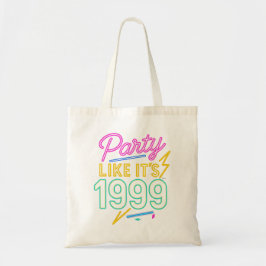 Party Like It’s 1999®™ – Neon Voltage Tote Bag