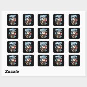 Party Like It's 1776 Vierkante Sticker (Vel)