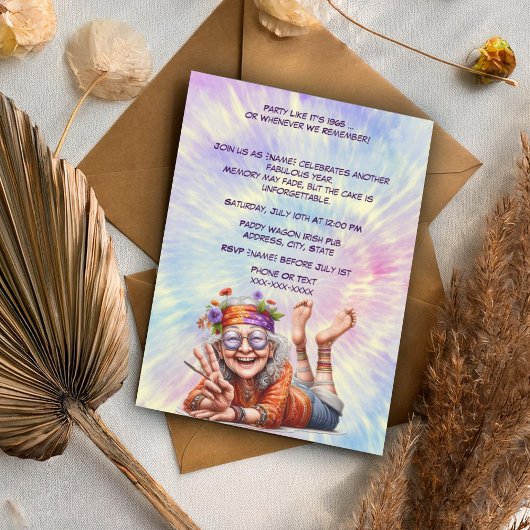 Party Like It's 1969 Verjaardag-Retro 60s Mijlpaal Kaart