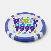 Party Like It's 1999® Poker Chips - Design 01 (Enkel)