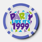 Party Like It's 1999® Poker Chips - Design 01 (Achterkant)