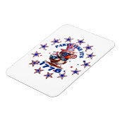 Party Like zijn 1776 American Eagle en 1776 Vlag Magneet (Linkerzijde)