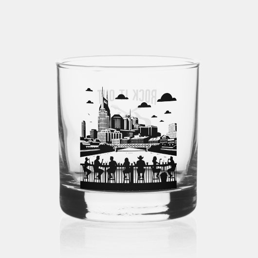 Party Liquor Glass Nashville Bar Eetcafé Skyline Whisky Glas (Voorkant)