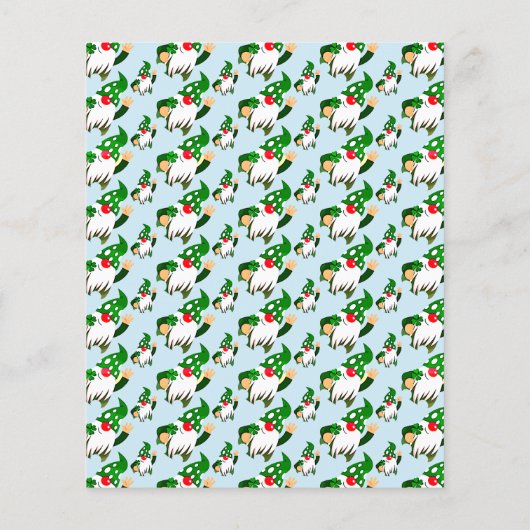 Party Lucky Irish Gnomen St Patricks Day Invite Flyer (Achterkant)