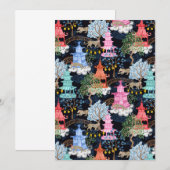 Party Luipaarden op zwart Kaart (Voorkant / Achterkant)