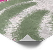 Party Meisje Dancing Roze Mode Illustratie Poster (Hoek)