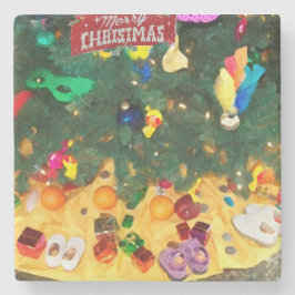 Party _Merry christmas _coaster Stenen Onderzetter