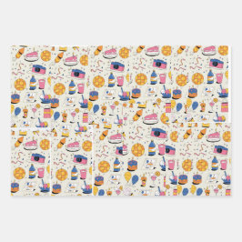 PARTY METERIAL ALL A Wrapping Paper Flat Sheet