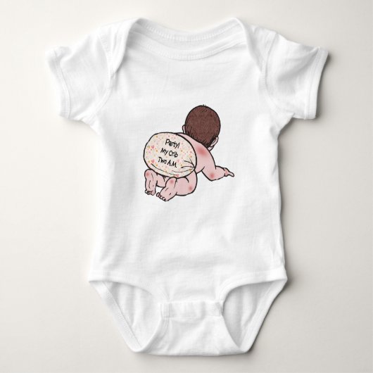Party Mijn Wieg Baby Romper (Voorkant)