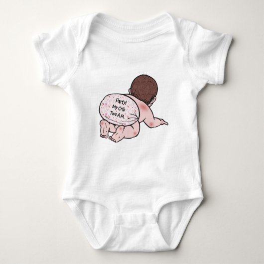 Party Mijn Wieg Baby Romper (Voorkant)
