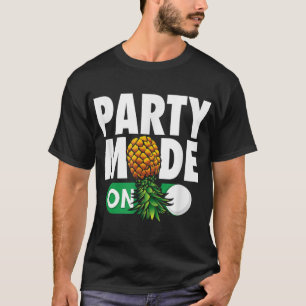 Party Mode Op ondersteboven ananas swinger T-shirt