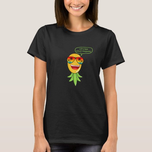 Party Mode Upside Down Pineapple Swinger Vanilla S T-shirt (Voorkant)