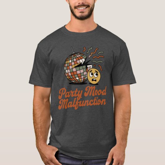Party Mood Malfunction | New Year's Celebration T-shirt (Voorkant)