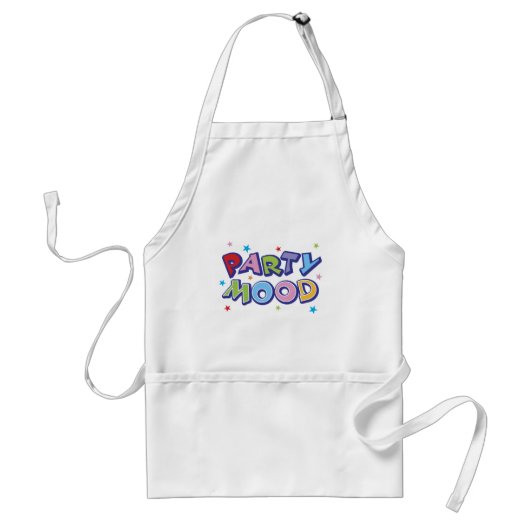 Party Mood Standaard Schort (Voorkant)
