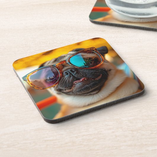 Party-Mops Bier Onderzetter (Linkerzijde)