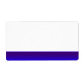 Party Name Tag Label Blauw (Voorkant)
