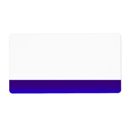 Party Name Tag Label Blauw (Voorkant)