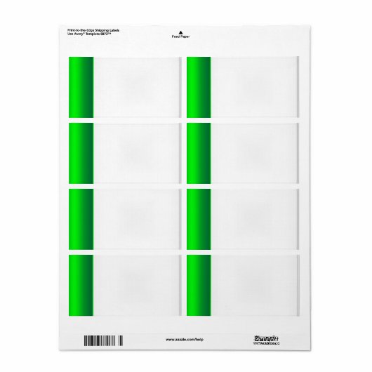 Party Name Tag Label Groen (Full Sheet)