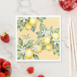 Party Napkins Lemon citrus 1e verjaardag. Servet