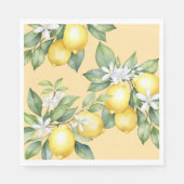 Party Napkins Lemon citrus 1e verjaardag. Servet (Voorkant)
