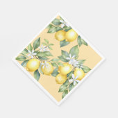 Party Napkins Lemon citrus 1e verjaardag. Servet (Hoek)