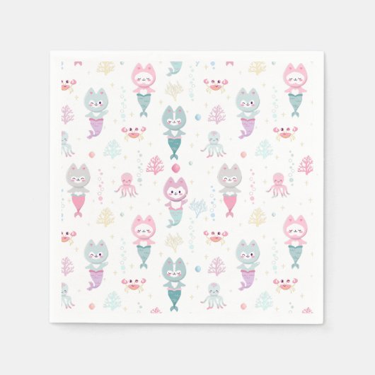 Party Napkins Nautisch Thema Verjaardagsfeest. Servet (Voorkant)